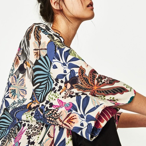 Veste femme avec imprimé coloré