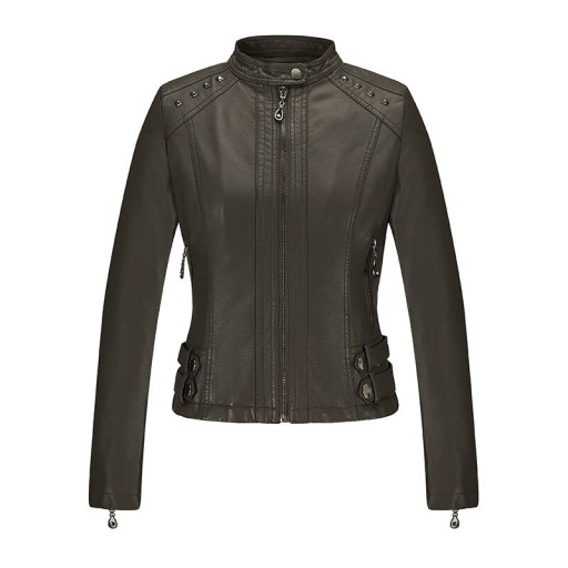 Veste femme en simili cuir P1541