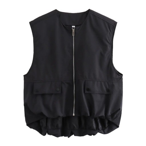 Veste femme unie avec fermeture éclair et poches Veste pratique et stylée en polyester disponible en différentes couleurs pour un usage