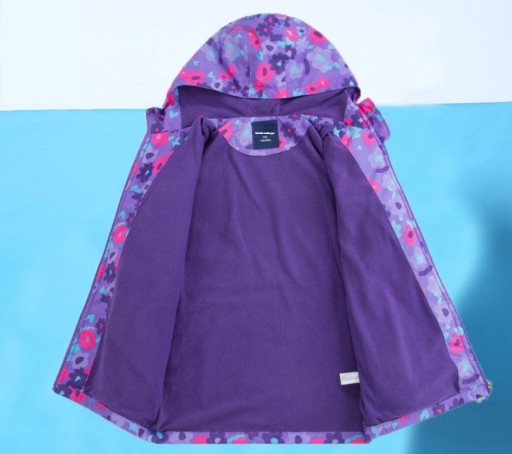 Veste imperméable pour fille - Fleurs
