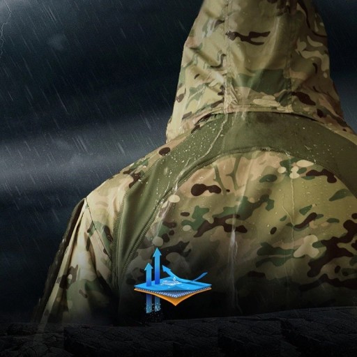 Veste imperméable pour homme avec capuche