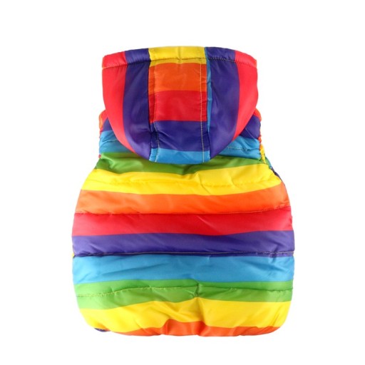 Veste matelassée arc-en-ciel pour fille