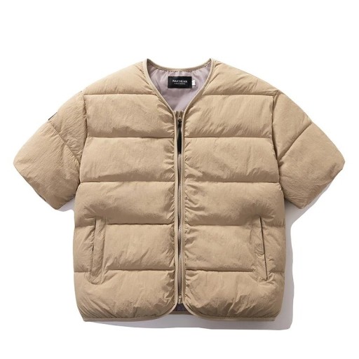 Veste matelassée pour homme à zip avec poches zippées en polyester pour un usage quotidien, la randonnée et les activités en plein air