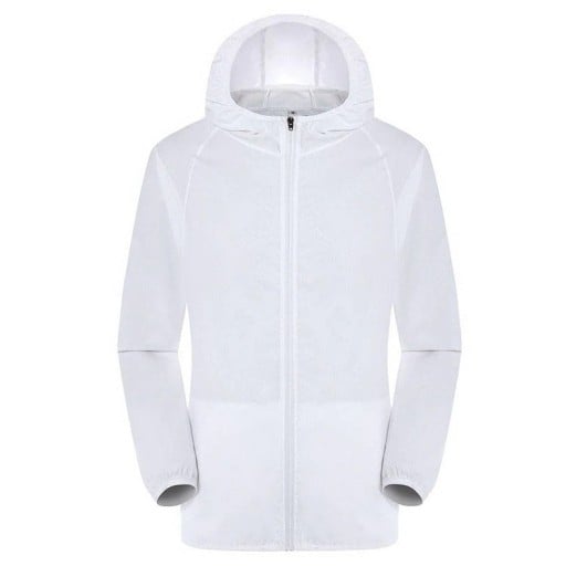 Veste pour femmes avec capuche et fermeture éclair pour intempéries Sabletable dans un petit emballage Tissu en polyester avec un motif