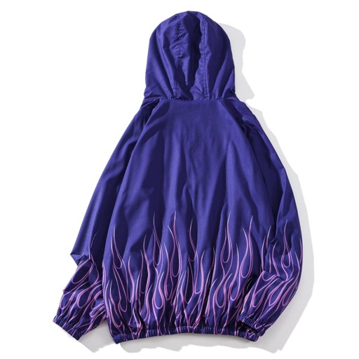 Veste pour homme avec des flammes