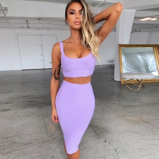 Vestido ajustado de dos piezas