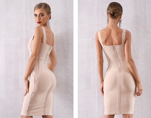 Vestido bandage até aos joelhos