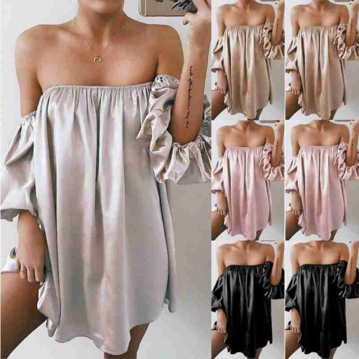 Vestido com ombros à mostra