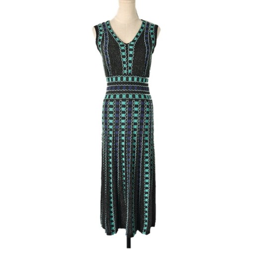 Vestido de malha sem mangas