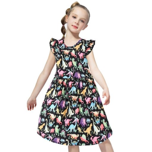 Vestido de menina com estampado