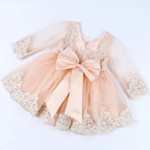 Vestido de menina com laço N125