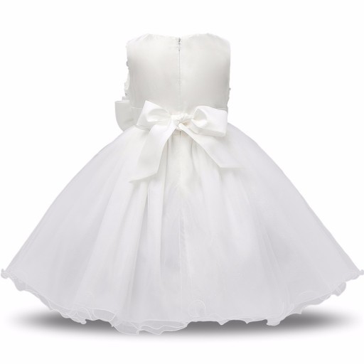 Vestido de menina moderno - Branco