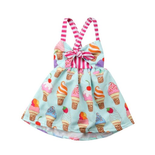 Vestido de niña con helado