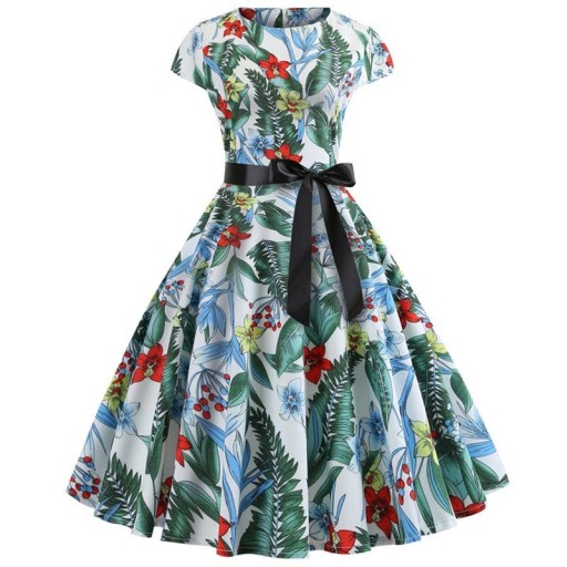 Vestido de verano estampado para mujer A741
