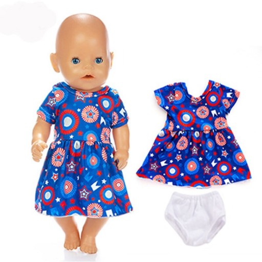 Vestido e cuecas para boneca