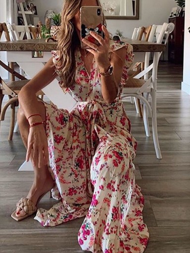 Vestido floral de mujer P847
