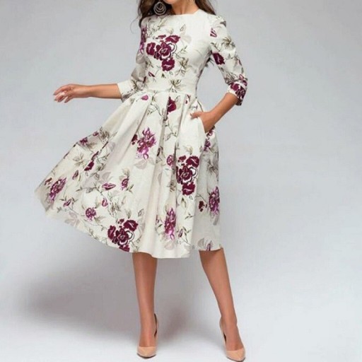 Vestido floral feminino P1137