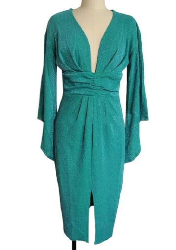 Vestido justo brilhante