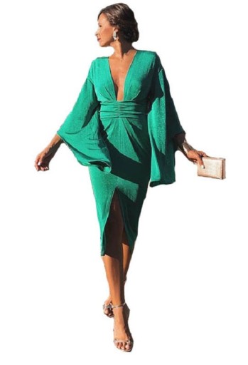 Vestido justo brilhante