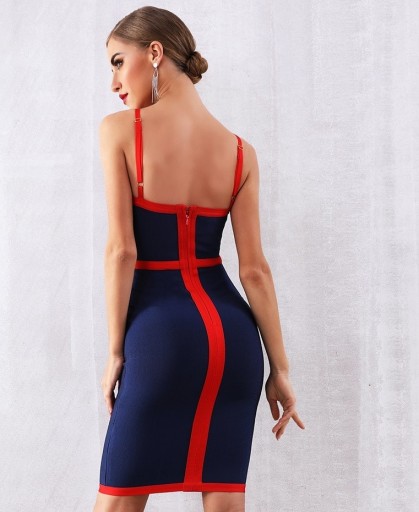 Vestido justo com fecho