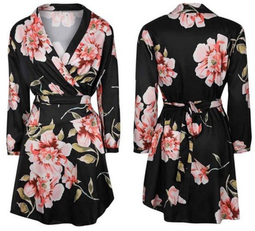 Vestido mini de mujer con escote profundo A2794