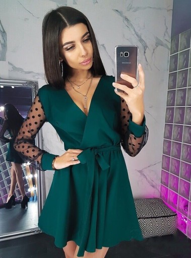 Vestido mini envolvente