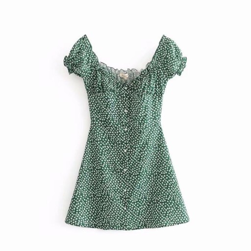 Vestido mini feminino com decote profundo A2792