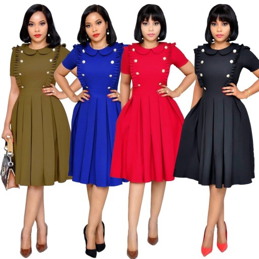 Vestido plissado feminino