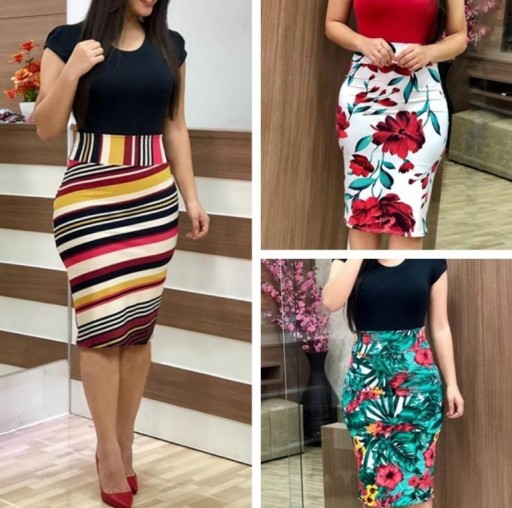 Vestido tubo de cintura alta