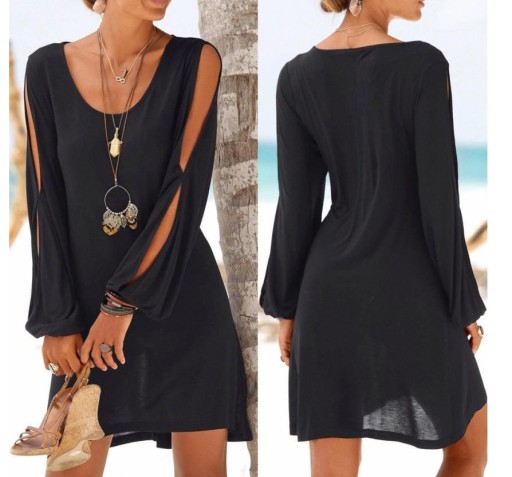 Vestidos de verão femininos com recortes