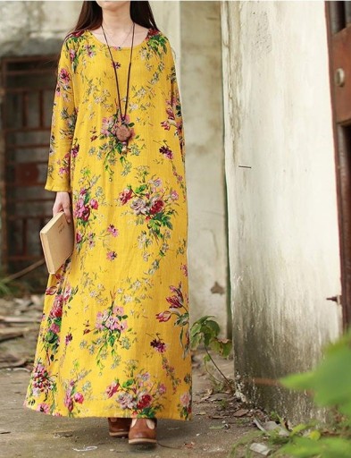 Vestidos longos femininos com mangas