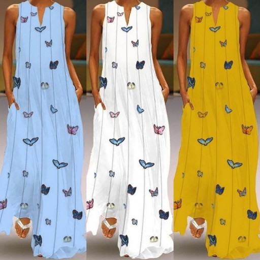 Vestidos maxi de verão românticos
