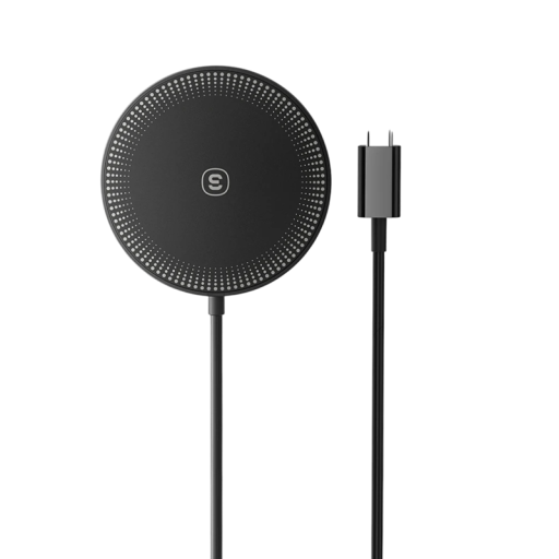 Vezeték nélküli mágneses gyorstöltő 20W USB C kábellel Hordozható töltő PD 12V 2A Gyors vezeték nélküli töltés Qi-kompatibilis eszközökhöz