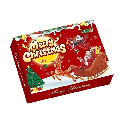Vianočný adventný kalendár 25 x 17 x 4 cm Závesné ozdoby a figúrky Nevhodné pre deti do 3 rokov