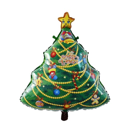 Vianočný fóliový balónik vianočný stromček