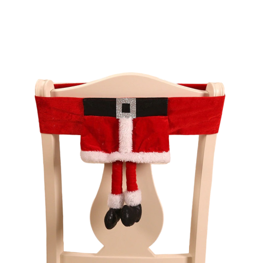 Vianočný návlek na operadlo stoličky