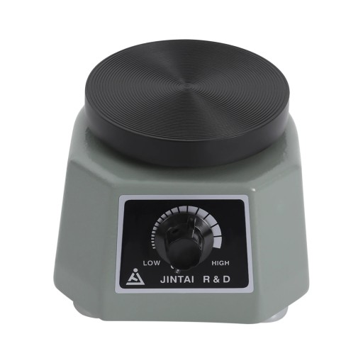 Vibračný stolík Nastaviteľná intenzita vibrácií 14 x 15 x 11 cm Kovová konštrukcia 100 W Sivý Na sadru a agar v zubnom laboratóriu