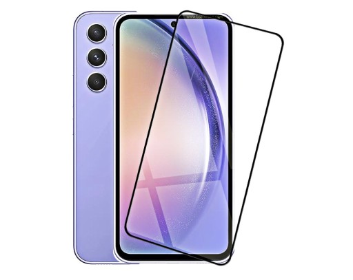 Vidro temperado protetor para Samsung A04 preto