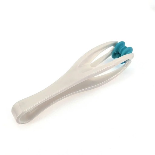 Vingermassageroller die op acupunctuurpunten werkt Handmassagetool met twee rollers voor handmassage Massagetool ter bevordering van de bloedsomloop 16,3 x 3,3 cm