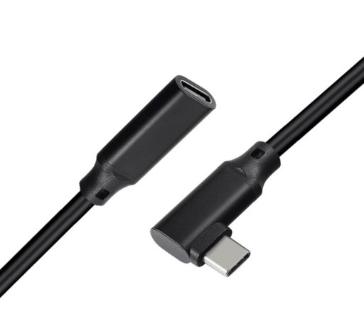Vinklet forlængerkabel USB-C 3.1 M/F K1032
