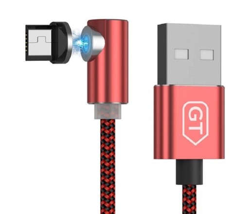 Vinklet magnetisk USB-kabel K649