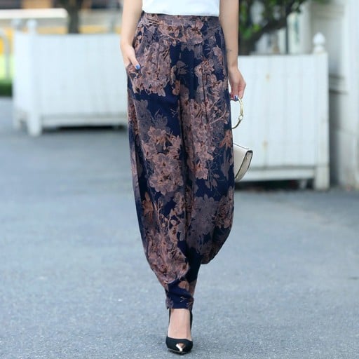 Vintage broek met patroon voor dames