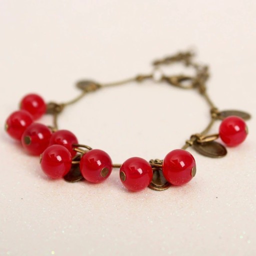 Vintage damesarmband met kralen