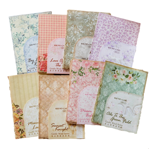 Vintage Scrapbooking Papers 30 Sheets Approx 16 × 11 cm Decorative Paper for Journal Notebook Planner DIY Crafting