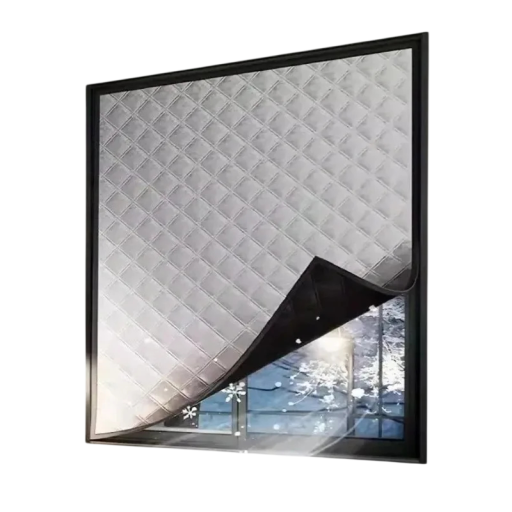 Vinterisoleringsfolie til vindue vindbestandig 80x200 cm beskyttelse mod kulde gennemsigtig vinduesisolering til indendørs brug