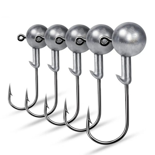 Vishaak met jigkop 10 stuks 9g Scherpe jighaken voor spinvissen Hoge bestendigheid haken voor rubber kunstaas Loodkop vishaken