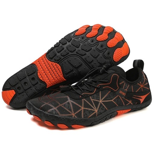 Vízicipő Barefoot kültéri gyorsfűzős, vastag gumitalppal Unisex vízi sportokhoz, túrázáshoz és terepen való járáshoz