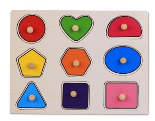 Vkladacie puzzle pre deti - Geometrické tvary