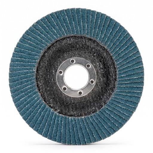 Vlakke lamel schuurdiscs 125 mm 10 st Zichtbaarheid 60 Gat 22 mm Blauw Voor haakse slijper voor het schuren van metaal, hout en kunststof