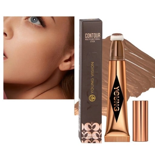 Vloeibare contourcrème 12 ml Crème contouring in een tube met applicator Zijdeachtige textuur Schaduw en accentuering van de gelaatscontouren